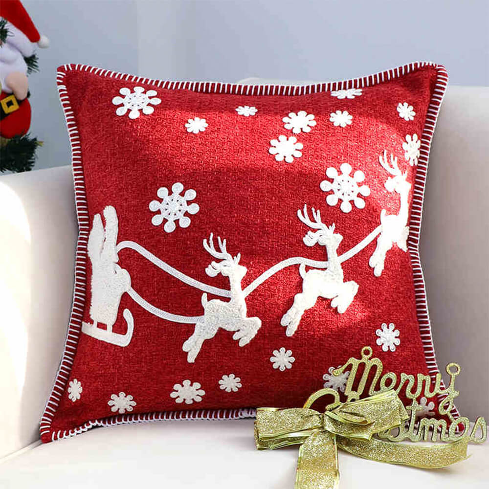 Oreiller décoratif lombaire pour canapé et maison, joyeux noël, vacances
