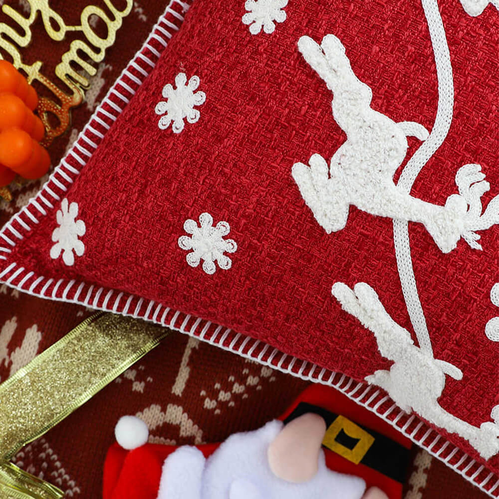 Oreiller décoratif lombaire pour canapé et maison, joyeux noël, vacances