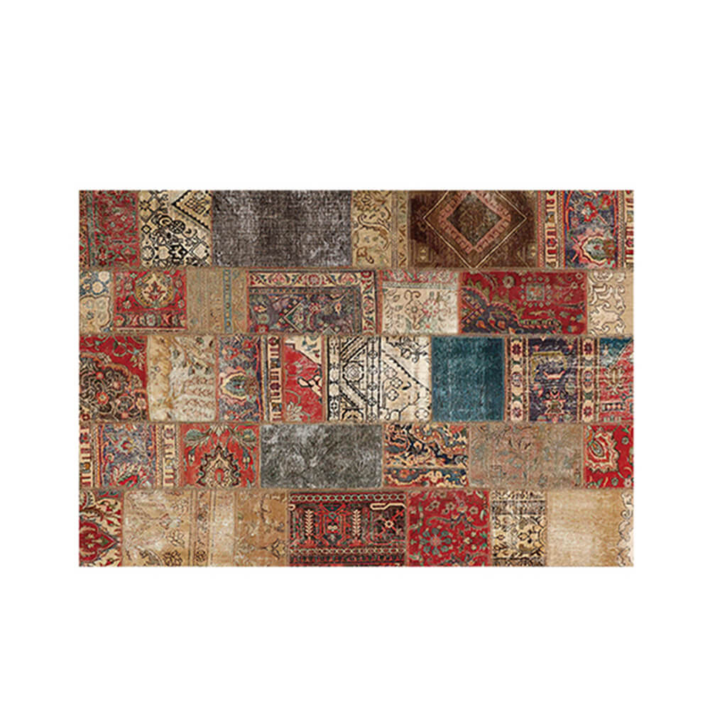 Tapis de décoration d'intérieur antibactérien et résistant aux taches de style exotique persan