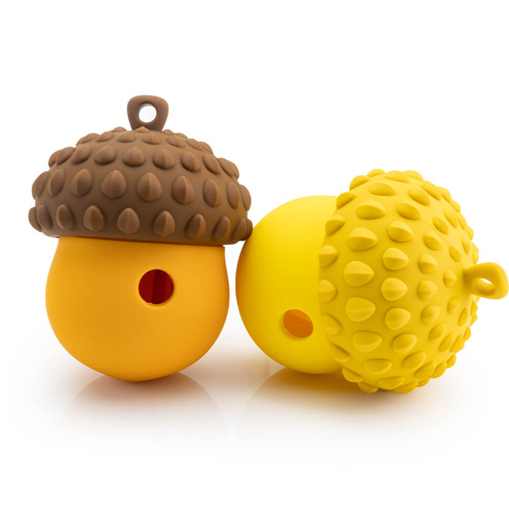 Boule de nourriture interactive en forme de pomme de pin, jouet pour chien à alimentation lente