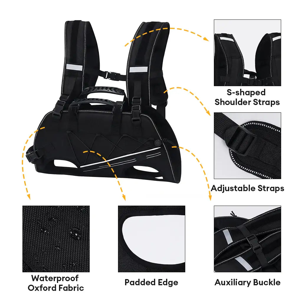 Spine-Friendly Horizontal Dog Backpack Carrier with Adjustable Padded Straps - Legs-Out Comfort