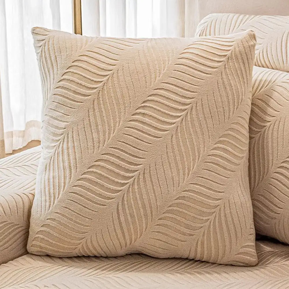 Wave Jacquard Polar Fleece Antistatic Protection Full Wrap Couch Cover