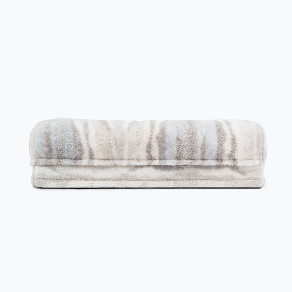 Grand lit orthopédique amovible et lavable pour chien et chat, motif zèbre