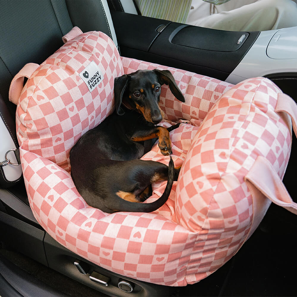 Letto a scacchiera vintage a scacchiera per cani letto