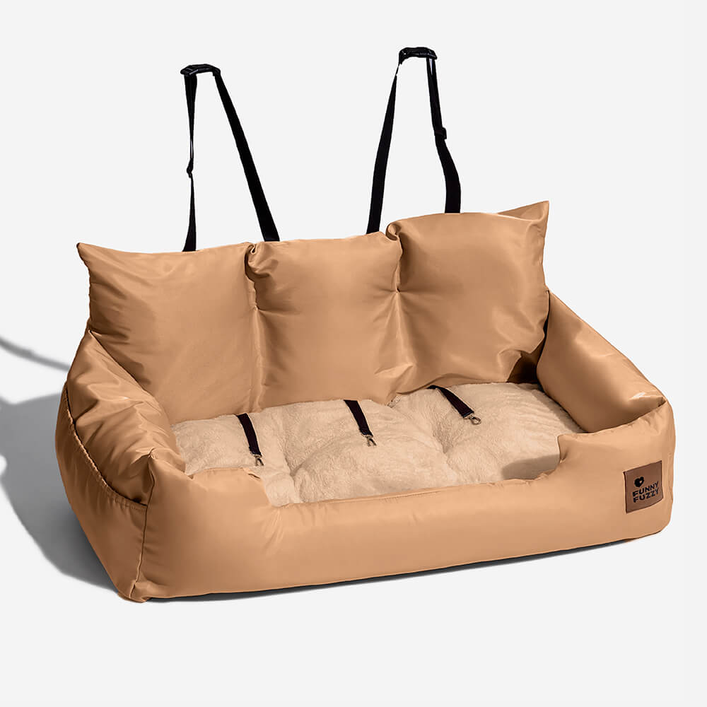 Sicurezza del cestino da viaggio impermeabile medio grande per cani letto posteriore letto posteriore