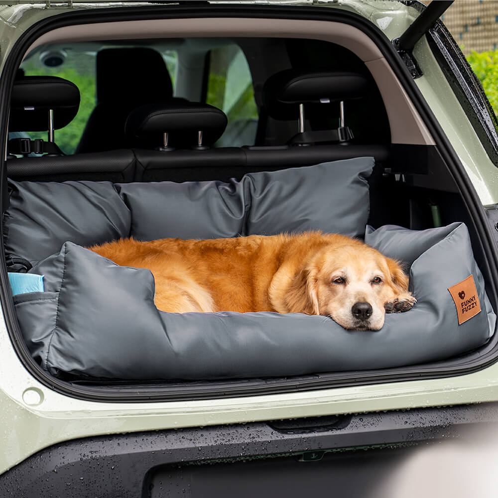 Sicurezza del cestino da viaggio impermeabile medio grande per cani letto posteriore letto posteriore