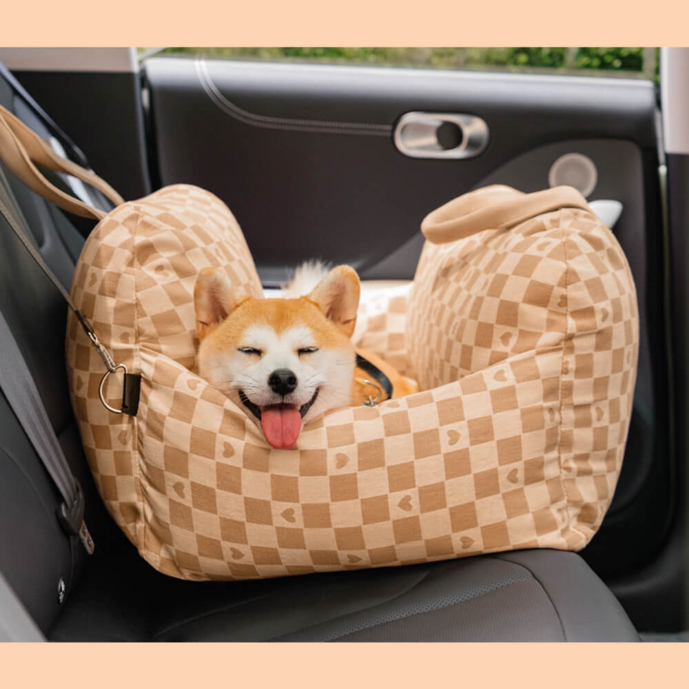 Letto a scacchiera vintage a scacchiera per cani letto