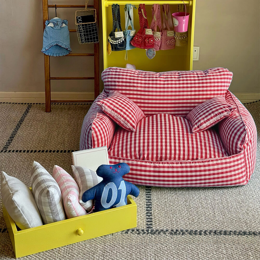 Bene cose in lino trasfort traspario di divano letto per pet cognome