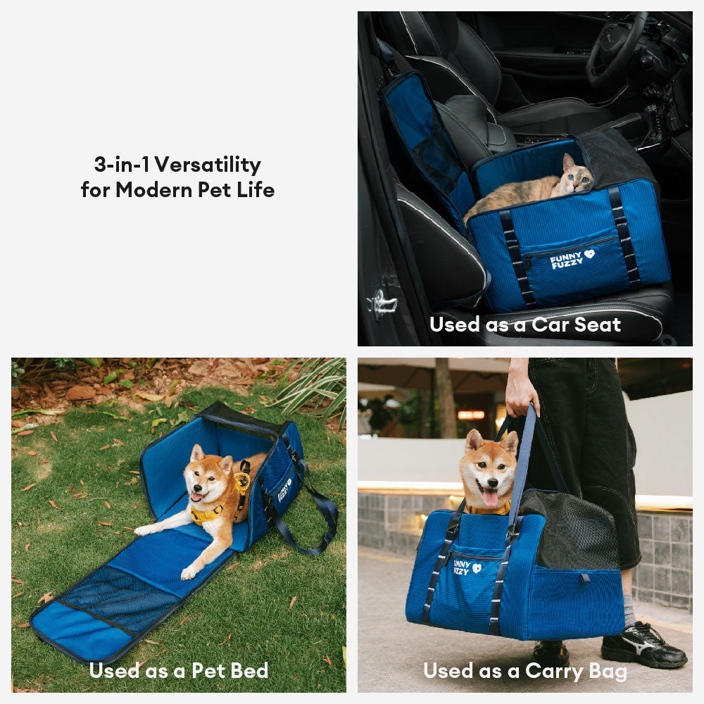 Lightweight Waterproof Safety Dog Booster Car Seat & Pet Carrier - Gympet