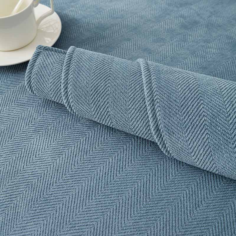 Coperchio di divano impermeabile e antivento tessuto chenille a spina di pesce