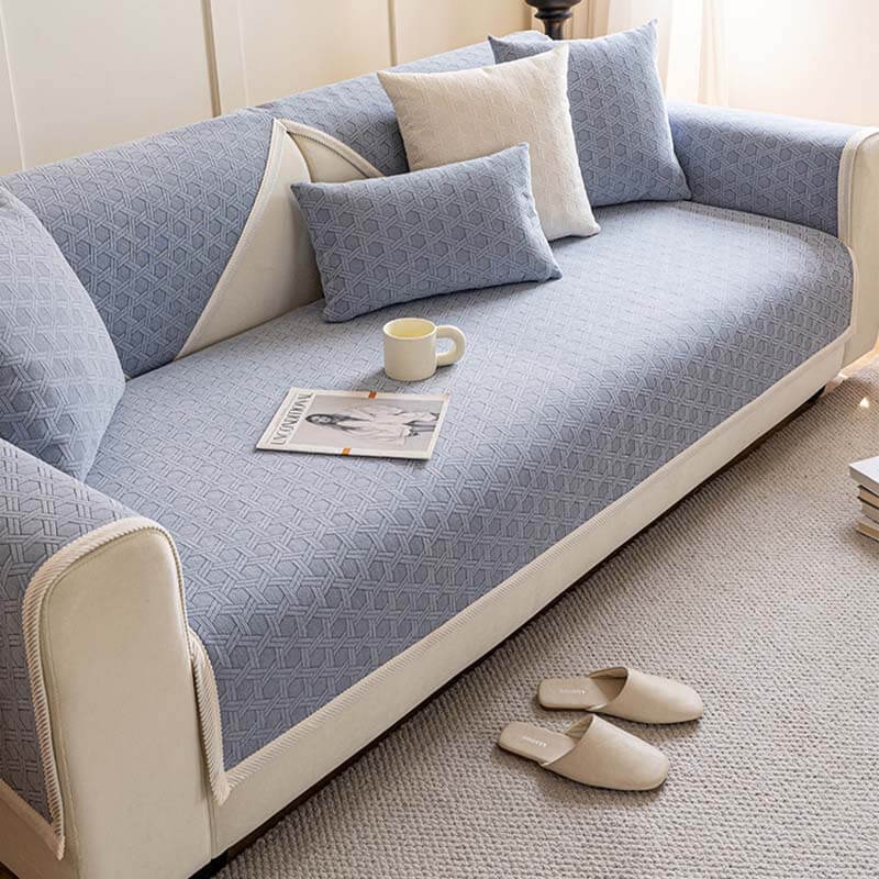 Wasserdichter und ölbeständiger Couchbezug aus Jacquard-Chenille-Stoff