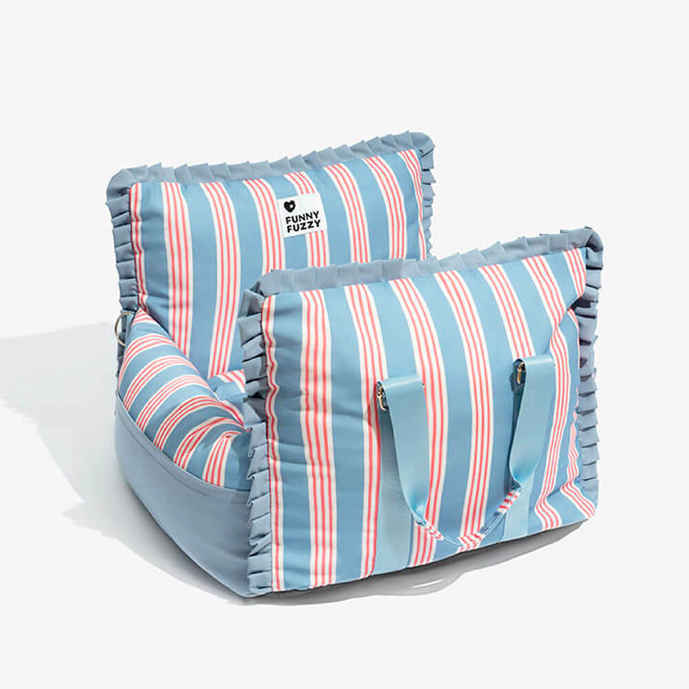 Booster di sedili per auto impermeabili per cani impermeabili a strisce di pizzo