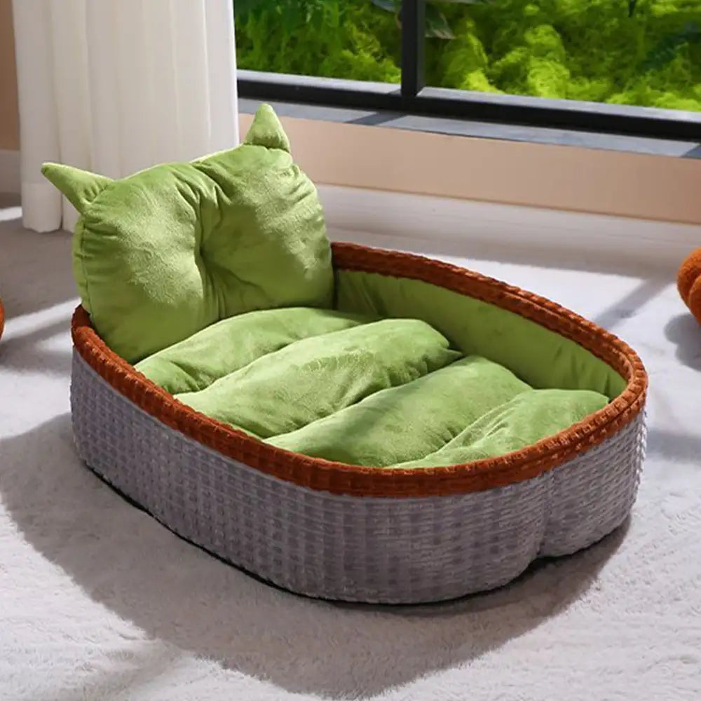 Neck Support Soft Heighten Frame Deep Sleep Pet Lounger Pillow Dog Bed