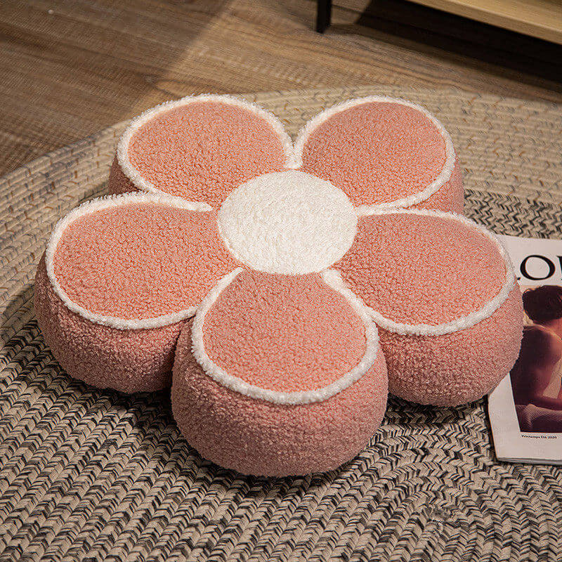Peluche fiore decorativo cuscino