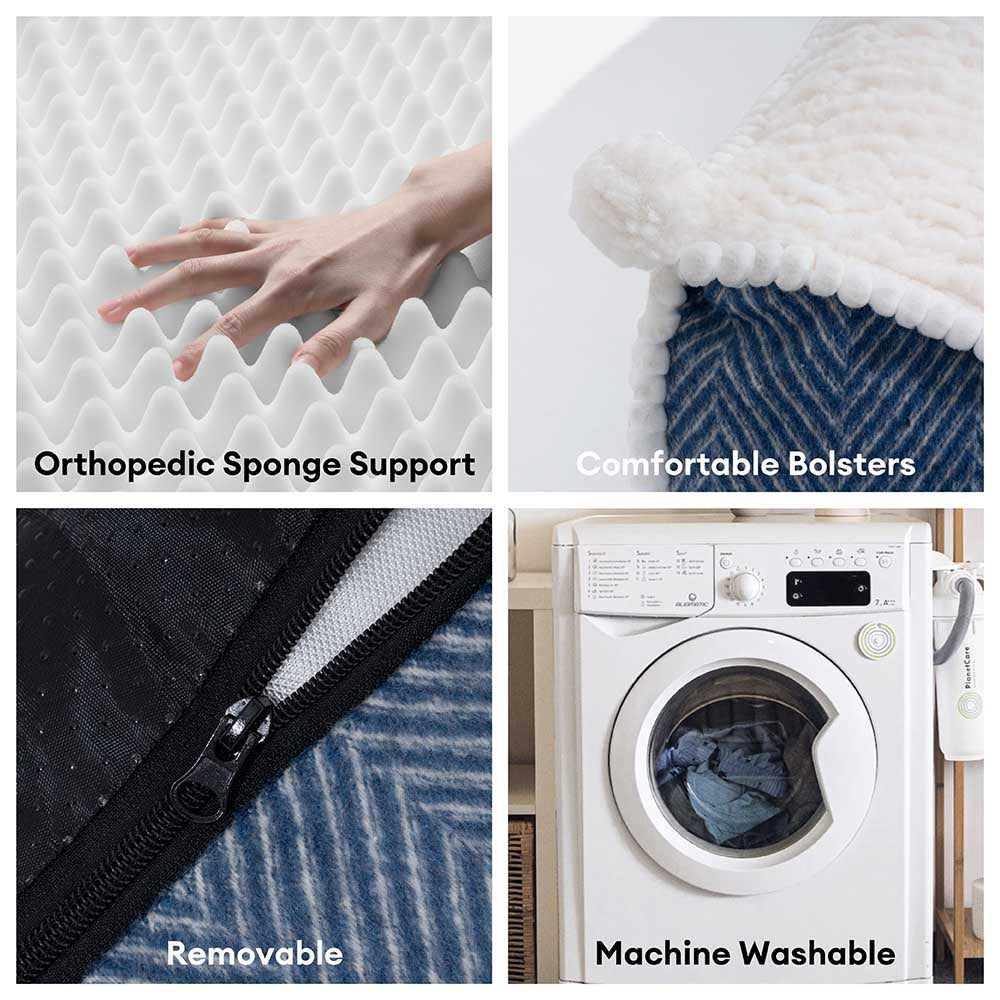 Pelugo di divano di cani per cantini per cuscinetti lavabili - dolce cremoso