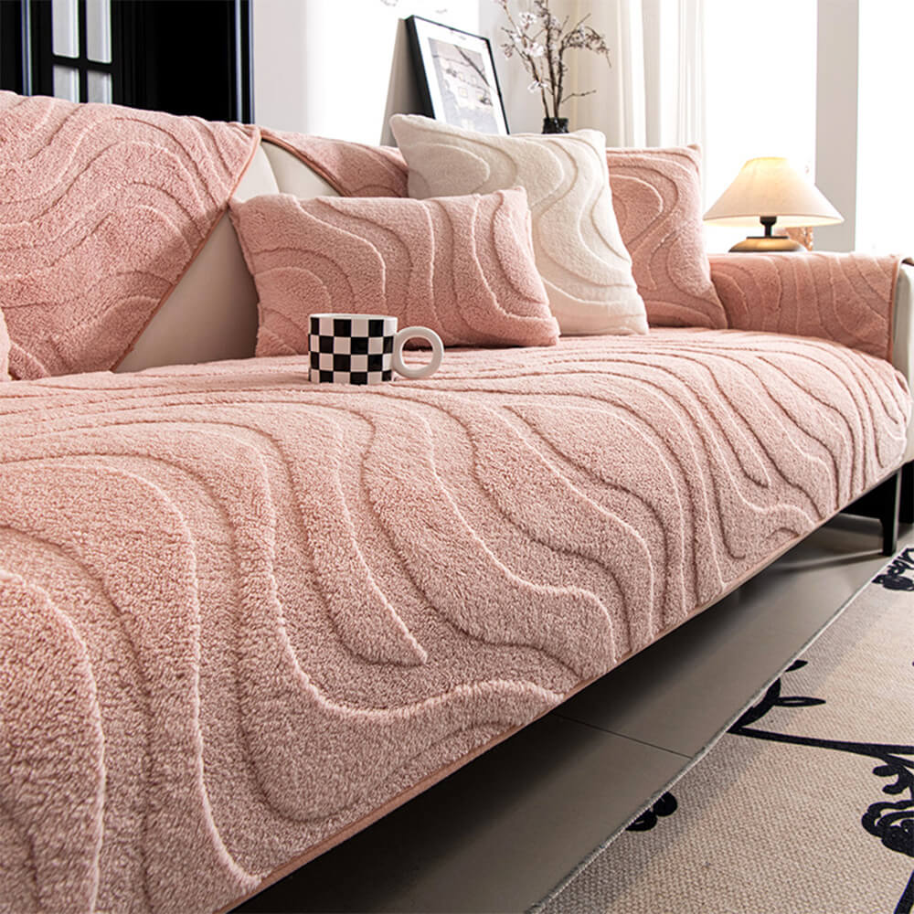 Coperchio di divano di divano non slip jacquard.