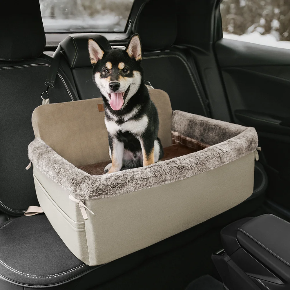 Travel Safety All-Season Bolster Dog Car Seat Bed - BaseCamp