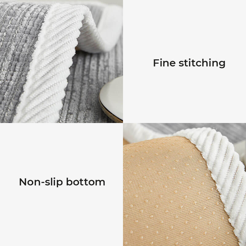 Coperchio di divano anti-scratch a strisce semplice