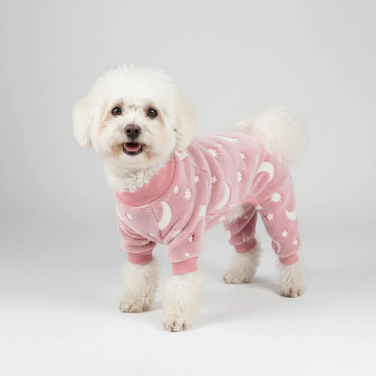 Soft and Cozy Moon & Stars Dog Pajamas - Perfect for Year-Round Comfort