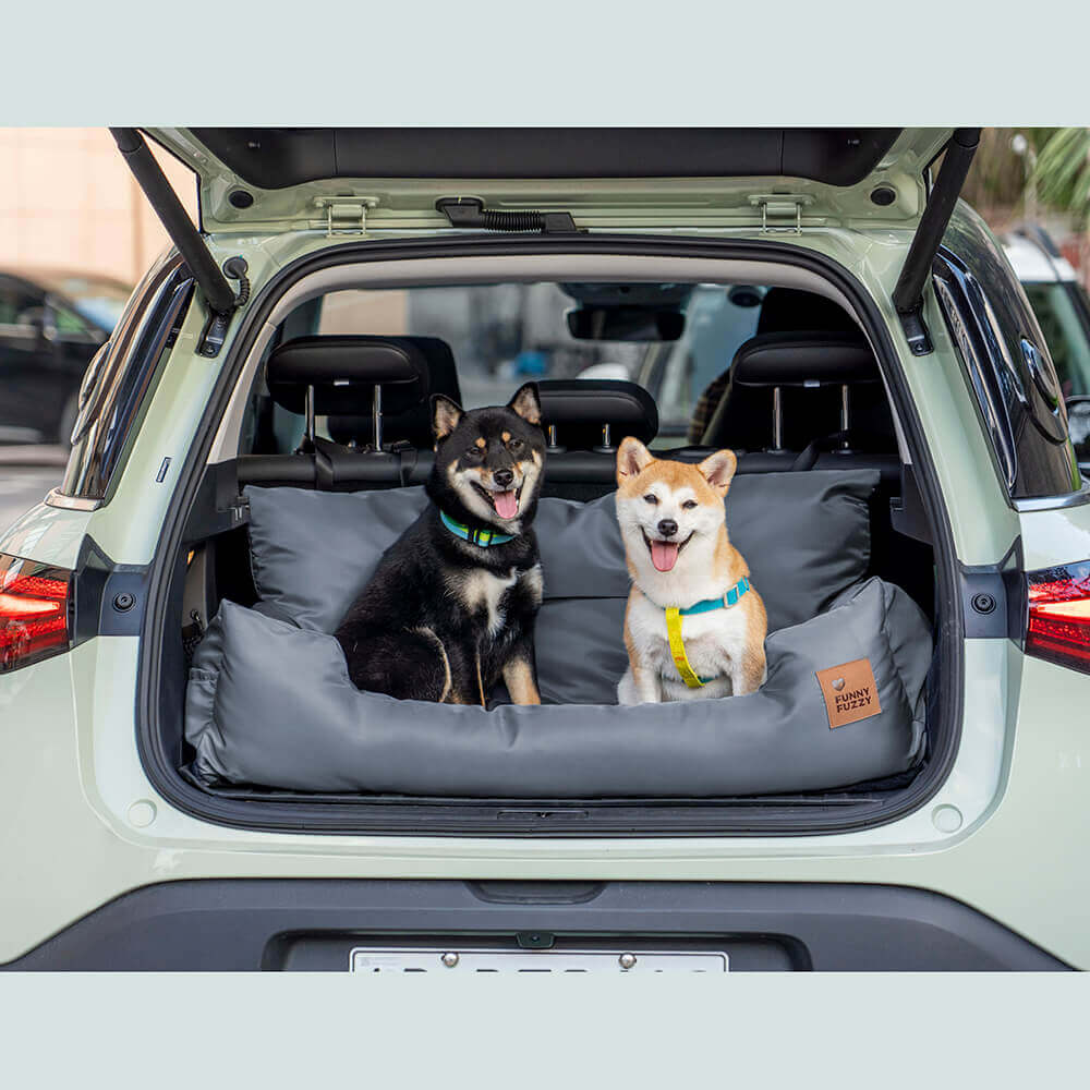 Sicurezza del cestino da viaggio impermeabile medio grande per cani letto posteriore letto posteriore