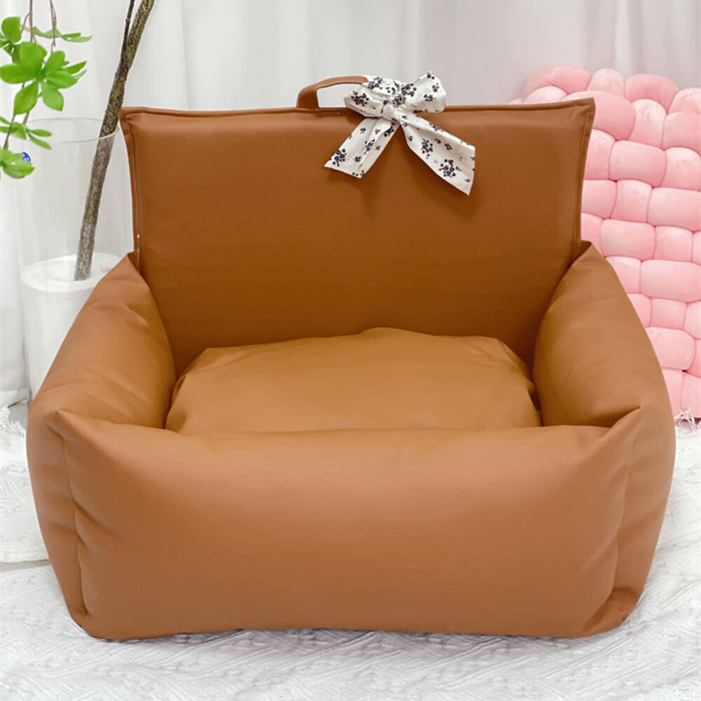 Letto per cucciolo di cucciolo anti-scratch in vetrina in vetrina floreale floreale