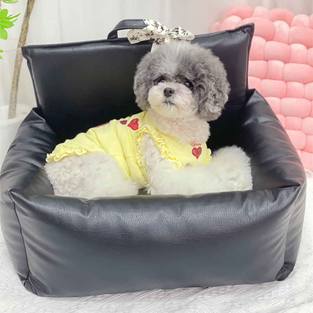 Letto per cucciolo di cucciolo anti-scratch in vetrina in vetrina floreale floreale