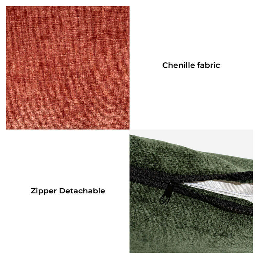 Stile Chenille in tessuto vintage Dog e gatto divano