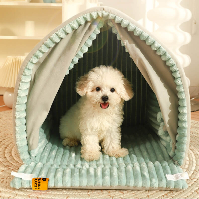 Casa per animali domestici a doppia tenda da pet