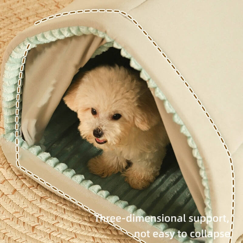 Casa per animali domestici a doppia tenda da pet
