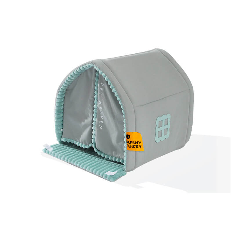 Casa per animali domestici a doppia tenda da pet