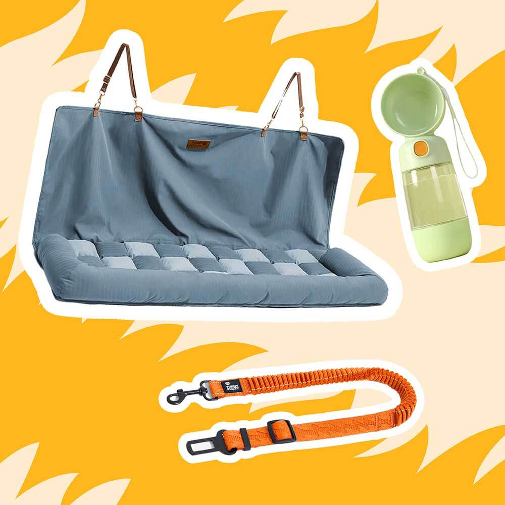 For Large Dog - Cozy Safety Car Trips Bundle -3pcs