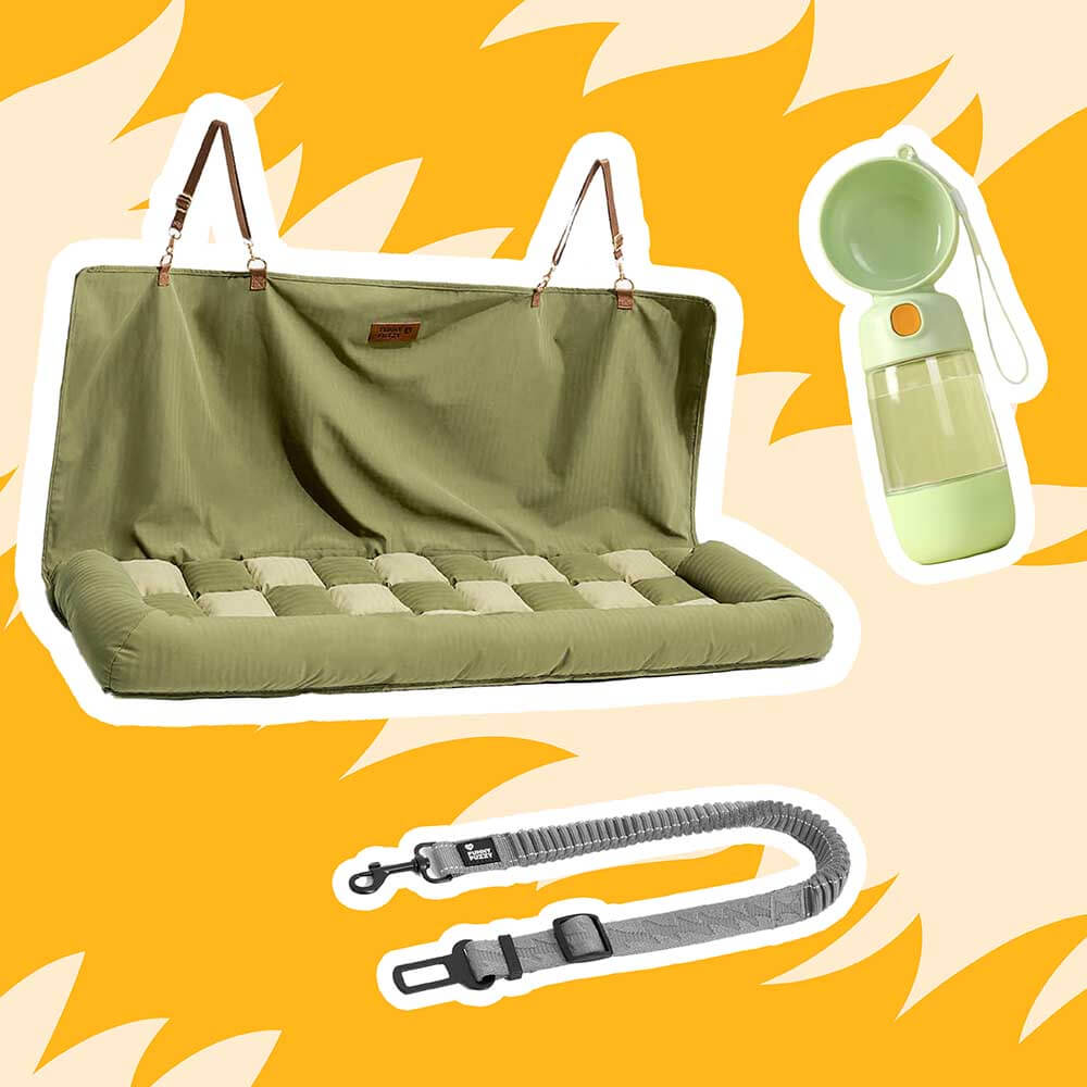 For Large Dog - Cozy Safety Car Trips Bundle -3pcs