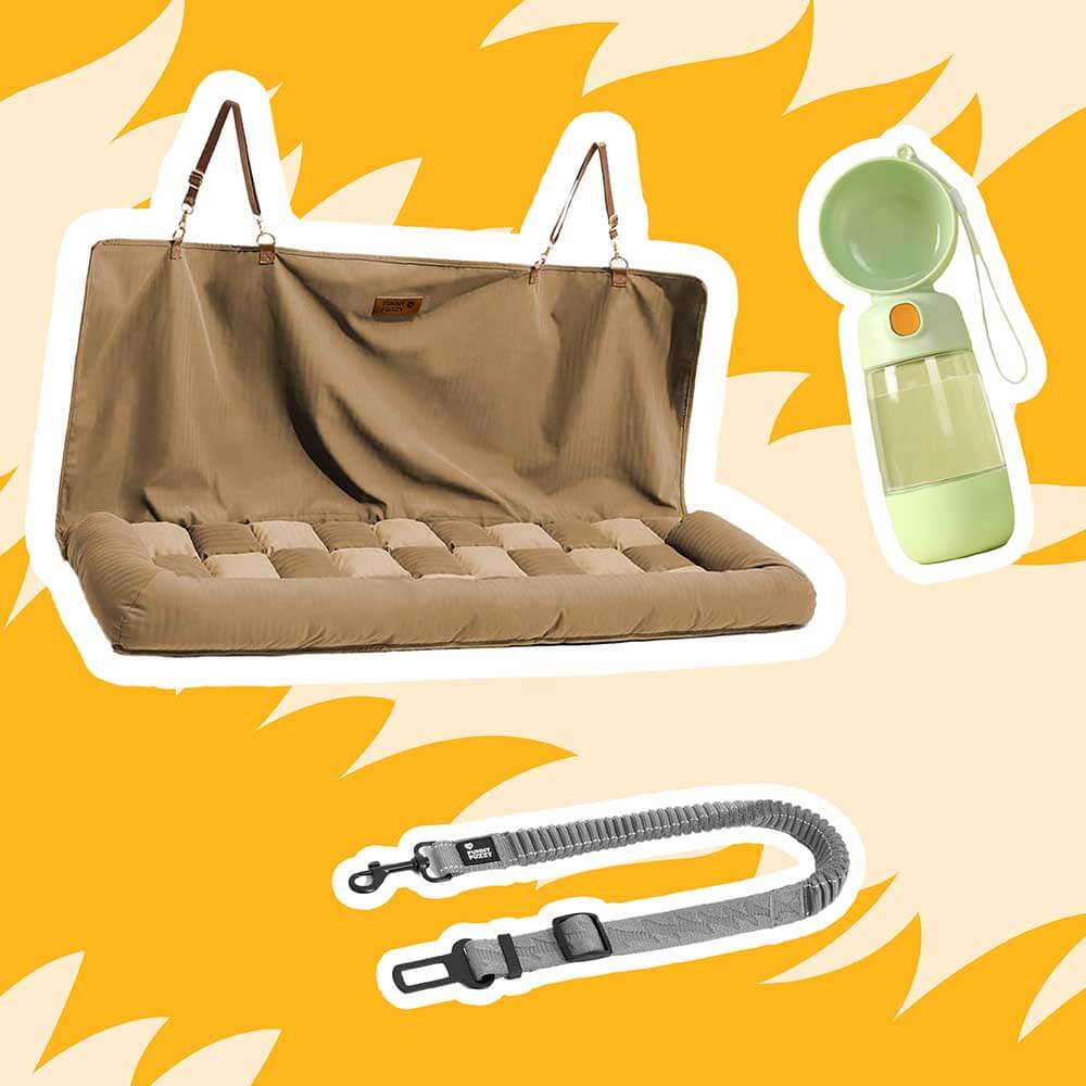 For Large Dog - Cozy Safety Car Trips Bundle -3pcs