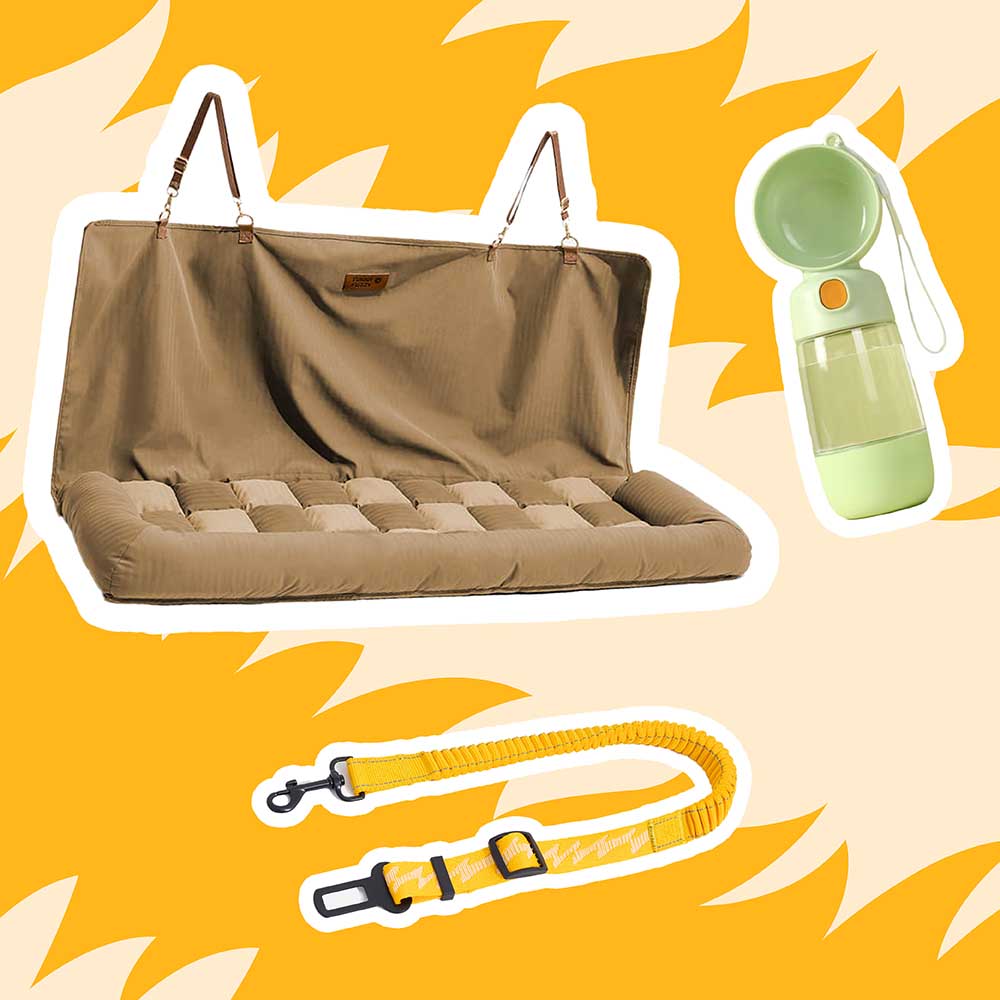 For Large Dog - Cozy Safety Car Trips Bundle -3pcs