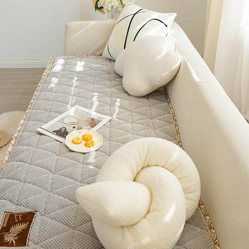 Forma di pane Copertina di divano non slip Chenille