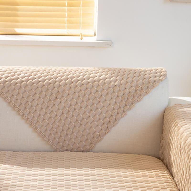 Copertura del divano non slip addensato di peluche.