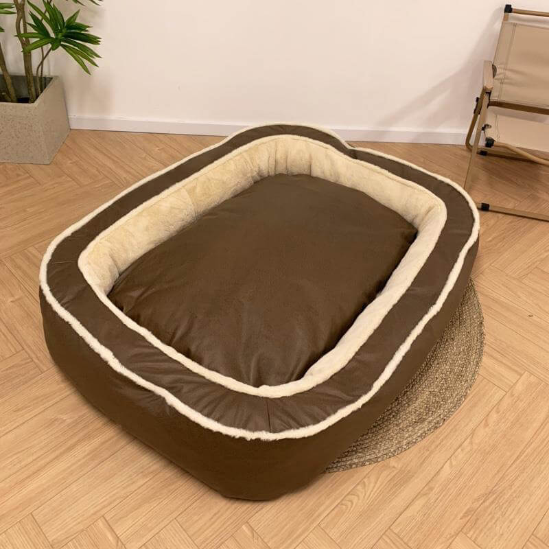 Cubierta de la cama - cama de perro ortopédica grande y cálida y cálida cama
