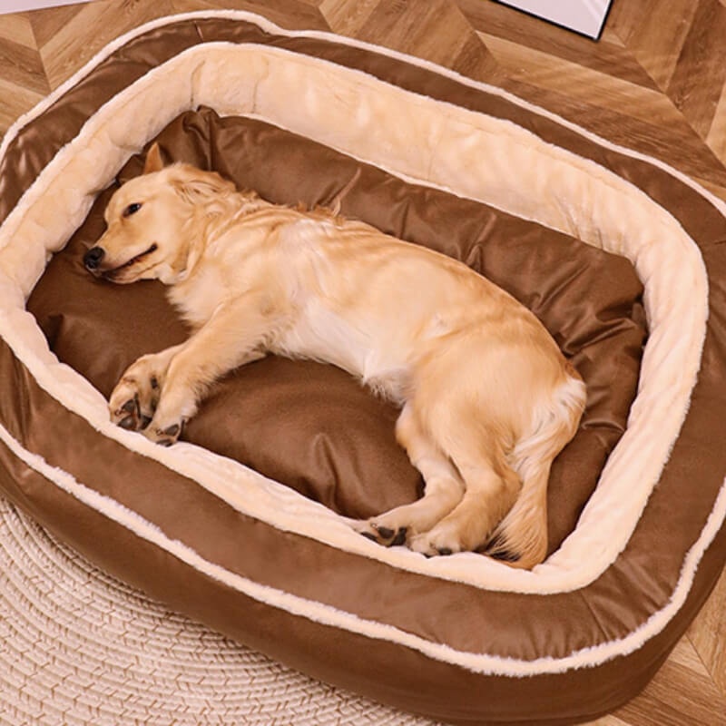 Cubierta de la cama - cama de perro ortopédica grande y cálida y cálida cama