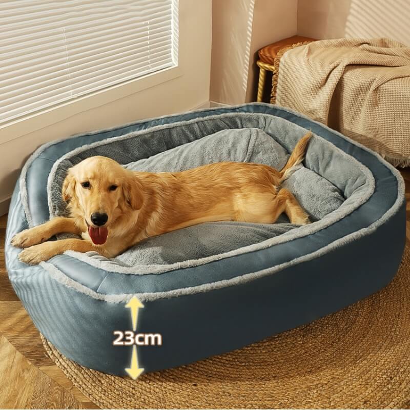Cubierta de la cama - cama de perro ortopédica grande y cálida y cálida cama
