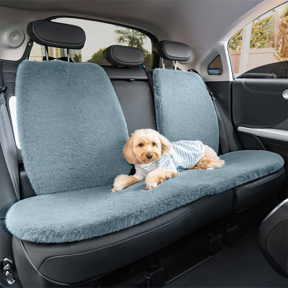 Coperchio di sedile per auto da cane universale peluche caldo