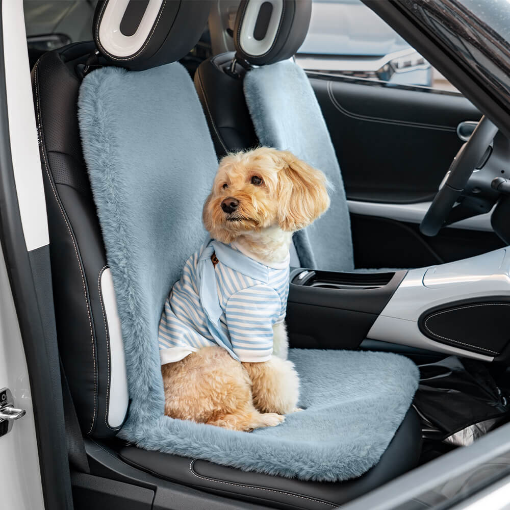 Coperchio di sedile per auto da cane universale peluche caldo