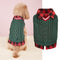 Gilet pull en tricot torsadé pour chien, parfait pour l'automne et l'hiver