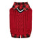 Gilet pull en tricot torsadé pour chien, parfait pour l'automne et l'hiver