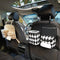 Organizador de automóviles de asiento trasero multifuncional de diamantes en blanco y negro