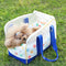Soft-Sided Breathable Multifunctional Travel Pet Carrier Bag with Bottom Pad