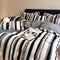 Juego de cama antiestático de piel de conejo de rabia de rayas de rayas ombre irregular a rayas