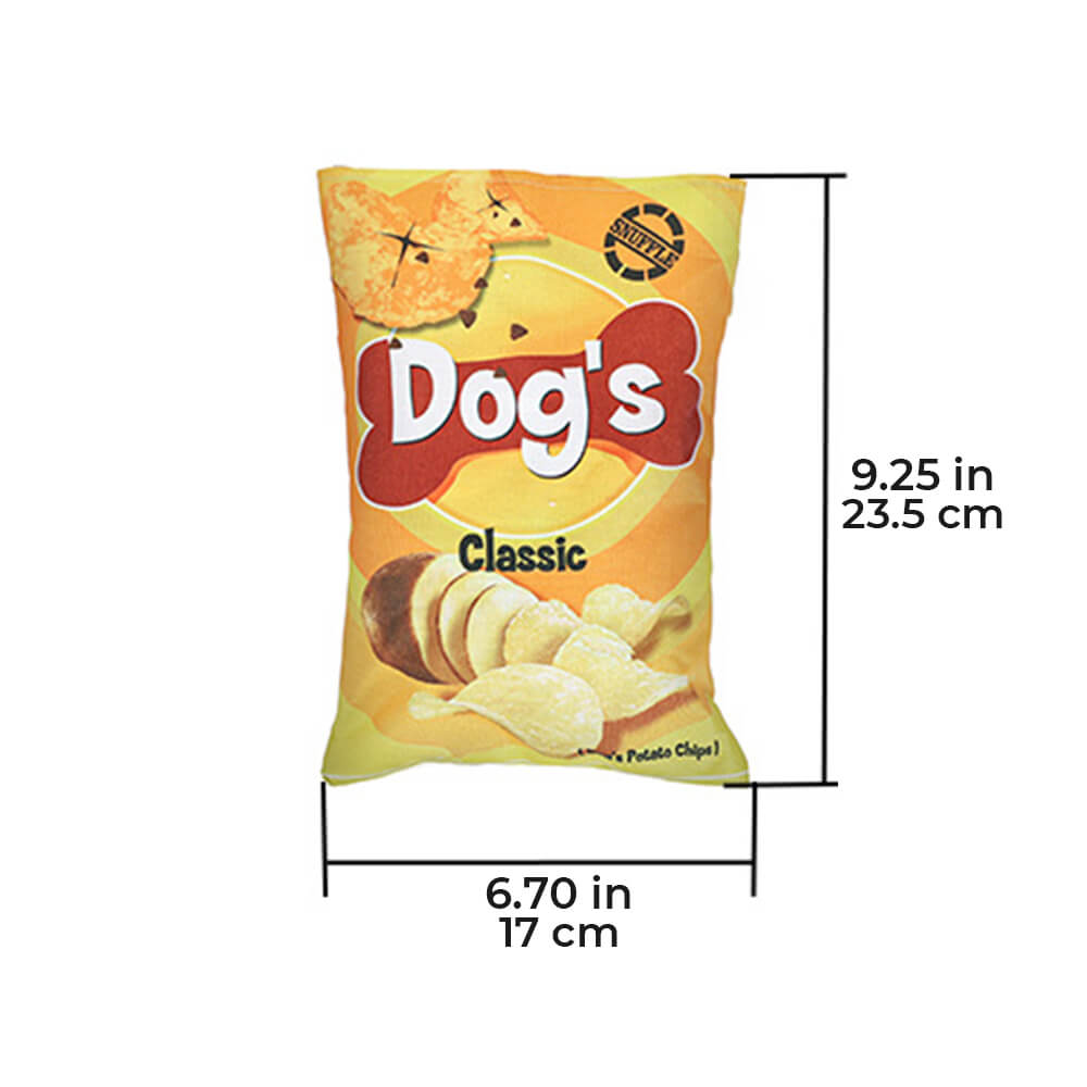 Jouet interactif pour chien à prise lente, chips de pommes de terre, à alimentation lente