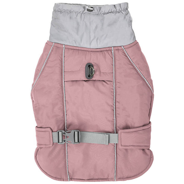 Chaqueta reflectante de perro caliente de cuello alto impermeable