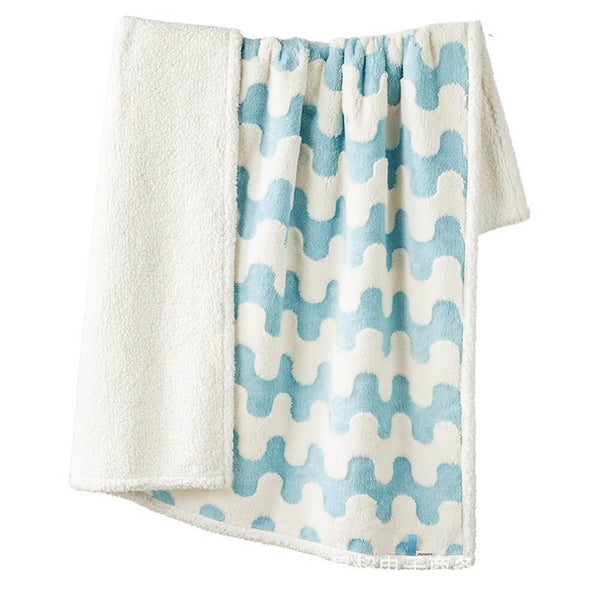Cloud Flocked Water Water-Funcional Sherpa Dog Manket