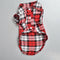 Chemise classique à carreaux pour chien – Confortable et élégante pour toutes les occasions.